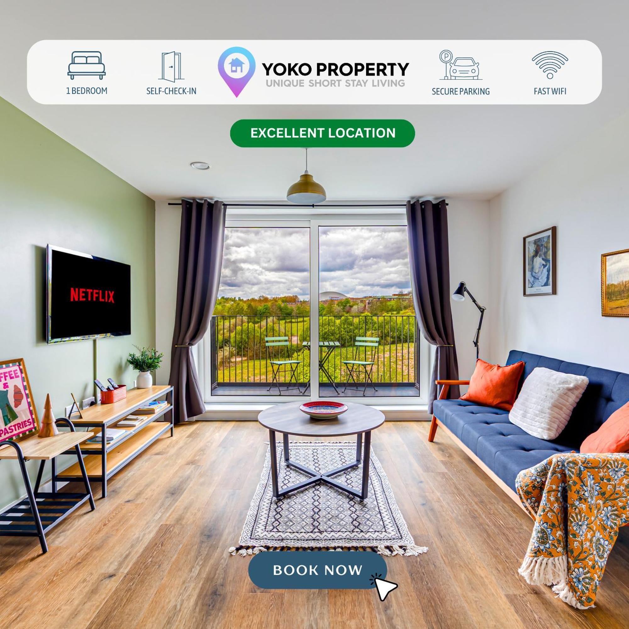 Penthouse Apartment - City Centre - Secure Parking, Balcony, Self-Check-In, Fast Wifi And Smart Tv With Netflix By Yoko Property Milton Keynes Exteriör bild